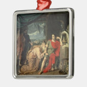 Koning Priam smeekt Achilles om terug te keren Metalen Ornament (Links)