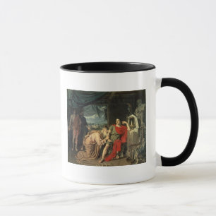 Koning Priam smeekt Achilles om terug te keren Mok