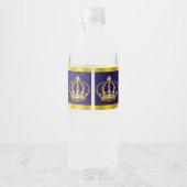 Koning Prins Kroon Waterfleslabels Waterfles Etiket (Achterkant)