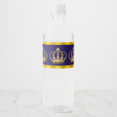 Koning Prins Kroon Waterfleslabels Waterfles Etiket (Voorkant)