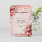 Koning Protea Bloem Houswarming Party Kaart (Staand voorkant)