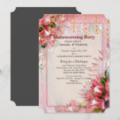 Koning Protea Bloem Houswarming Party Kaart (Voorkant / Achterkant)