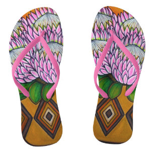 Koning Protea Custom Volwassen, Slanke bandjes Teenslippers