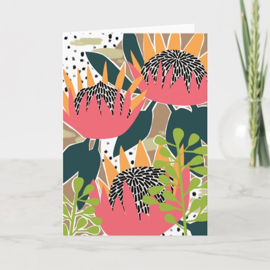 Koning Protea I Kaart (Voorkant)