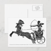 Koning Ramesses II  Egyptische Art Kaart! Briefkaart (Voorkant / Achterkant)