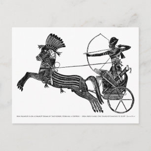 Koning Ramesses II  Egyptische Art Kaart! Briefkaart