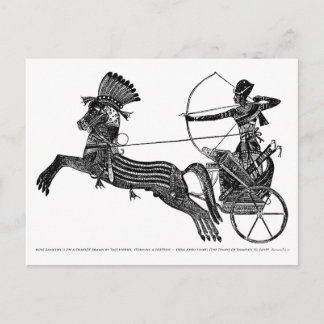 Koning Ramesses II Egyptische Art Kaart! Briefkaart