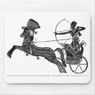 Koning Ramesses II Egyptische kunst Mousepad! Muismat