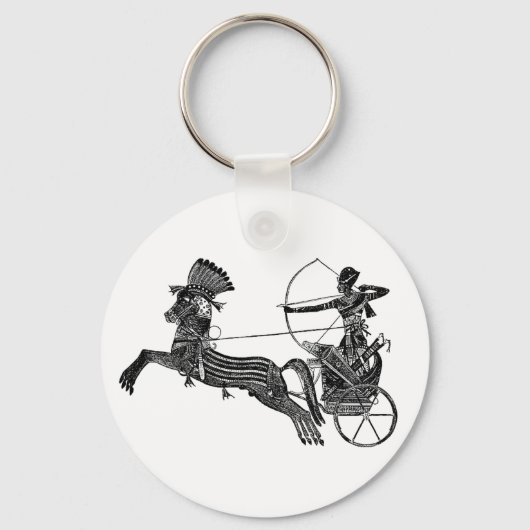 Koning Ramesses II Egyptische  Kunst Sleutelhanger (Voorkant)