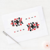 KONING RECHTHOEKIGE STICKER (Envelop)