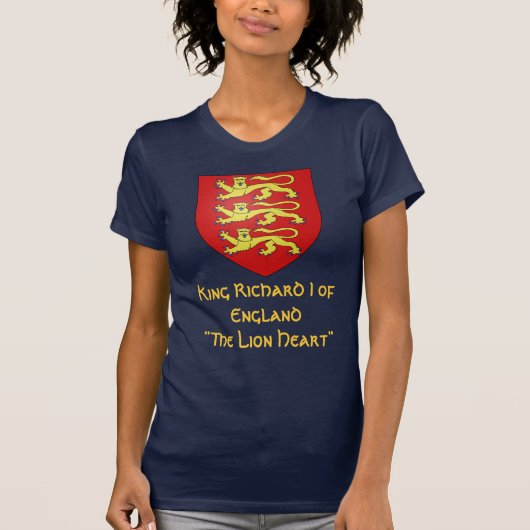 Koning Richard I of England "The Lionhart" T-shirt (Voorkant)