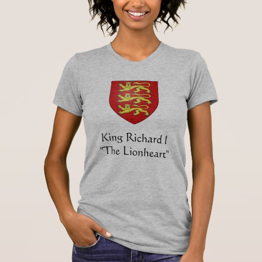 Koning Richard I "The Lionhart" T-shirt (Voorkant)