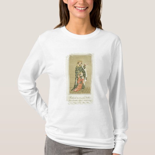 Koning Richard II (1367-1400) met zijn vader Edwar T-shirt (Voorkant)