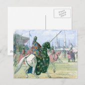 Koning Richard II stopt de duel Briefkaart (Voorkant / Achterkant)