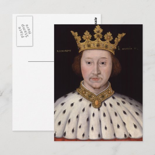 Koning Richard II van Engeland Briefkaart (Voorkant / Achterkant)