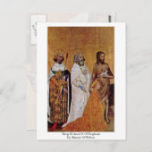 koning Richard ii van engeland , meester van Wilto Briefkaart (Voorkant / Achterkant)