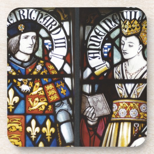 Koning Richard III en koningin Anne of England Onderzetter (Voorkant)
