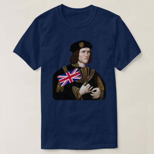 Koning Richard III houdt van Leicester - Union Jac T-shirt (Design voorkant)