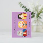 Koning Richard of England briefkaart (Staand voorkant)