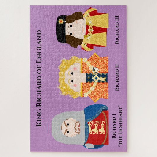 Koning Richard van Engeland Legpuzzel (Verticaal)