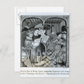 Koning Robert II zoon van Hugh Capet Briefkaart (Voorkant / Achterkant)