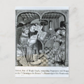 Koning Robert II zoon van Hugh Capet Briefkaart (Voorkant)