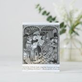 Koning Robert II zoon van Hugh Capet Briefkaart (Staand voorkant)