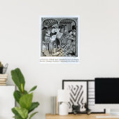 Koning Robert II zoon van Hugh Capet Poster (Thuiskantoor)