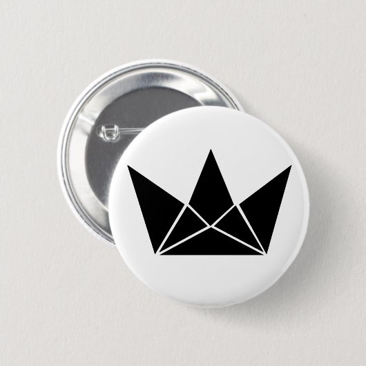 Koning Ronde Button 5,7 Cm (Voorkant /achterkant)