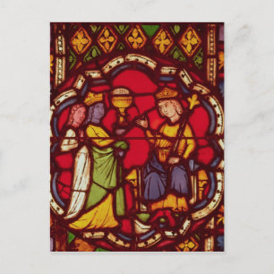 Koning Salomo en de Koningin van Sheba, ca.1270 Briefkaart