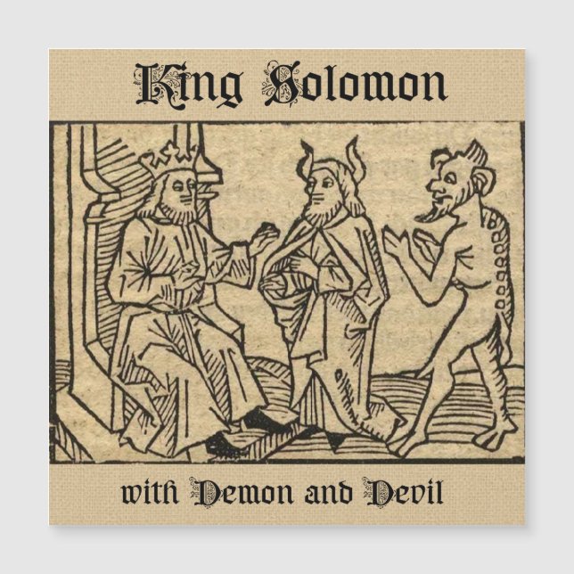 Koning Salomo met Demon en Duivel (Voorkant)