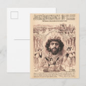 Koning Salomo omringd door dansende meisjes Briefkaart (Voorkant / Achterkant)