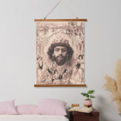 Koning Salomo omringd door dansende meisjes Hangend Wandkleed (Slaapkamer)