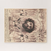 Koning Salomo omringd door dansende meisjes Legpuzzel (Horizontaal)