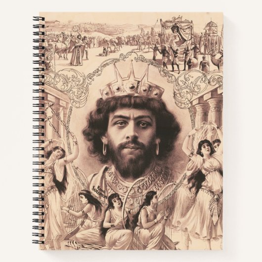 Koning Salomo omringd door dansende meisjes Notitieboek (Voorkant)