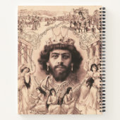 Koning Salomo omringd door dansende meisjes Notitieboek (Achterkant)