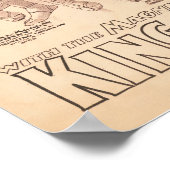 Koning Salomo omringd door dansende meisjes Poster (Hoek)