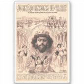 Koning Salomo omringd door dansende meisjes Sticker (Voorkant)