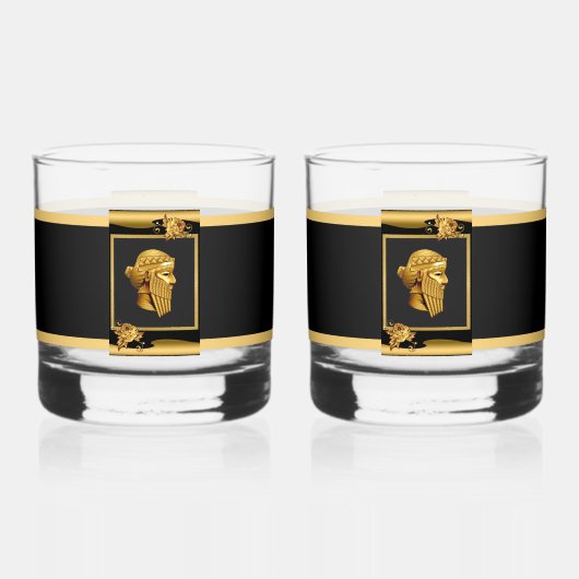 Koning Sargon Drinkware Set Whisky Glas (Voorkant)