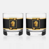 Koning Sargon Drinkware Set Whisky Glas (Achterkant)