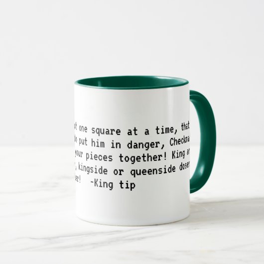 Koning schaak tip mok (Voorkant rechts)