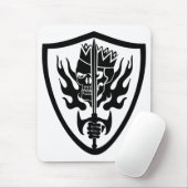 Koning Schedel Vlammend Schild Muismat (Met muis)