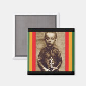 Koning Selassie I in zijn Jeugd (Rasta Hart) Magneet (Voorkant / Achterkant)