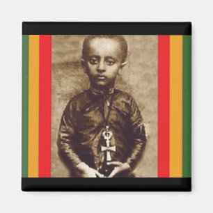 Koning Selassie I in zijn jeugd (Rasta Heart) Magneet