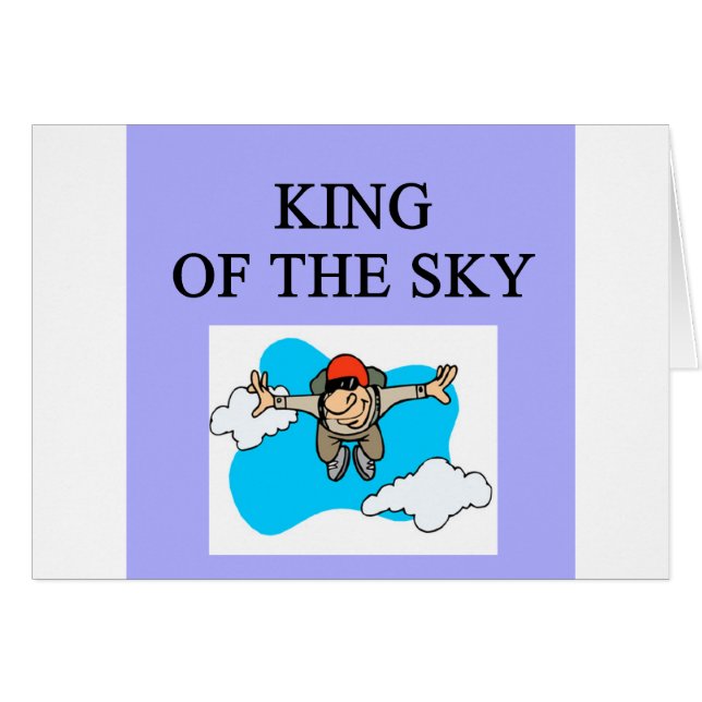 koning sky diver skydiving (Voorkant Horizontaal)