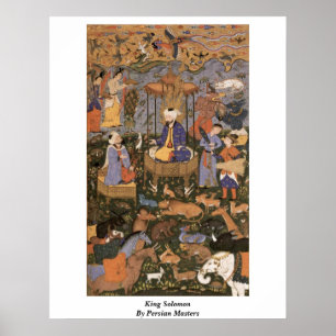koning Solomon door Perzische meesters Poster