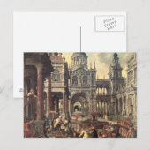 Koning Solomon en de koningin van Sheba Briefkaart (Voorkant / Achterkant)