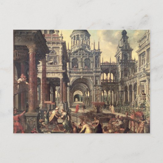 Koning Solomon en de koningin van Sheba Briefkaart (Voorkant)