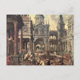 Koning Solomon en de koningin van Sheba Briefkaart