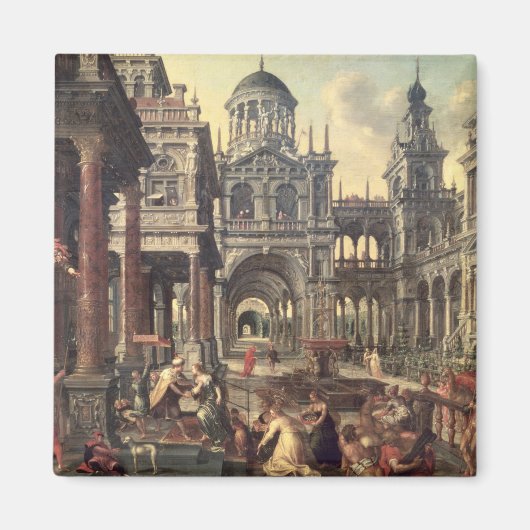 Koning Solomon en de koningin van Sheba Magneet (Voorkant)